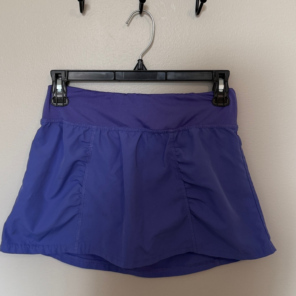 Purple champion tennis skirt